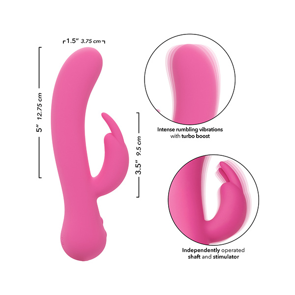 First Time Rechargeable Rabbit Vibrator - Pink - Image 3