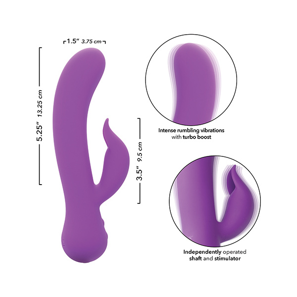 First Time Rechargeable Pleaser Vibrator - Purple - Image 3