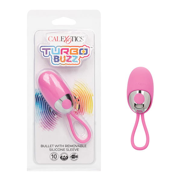 Turbo Buzz Bullet Stimulator w/Removable Silicone Sleeve