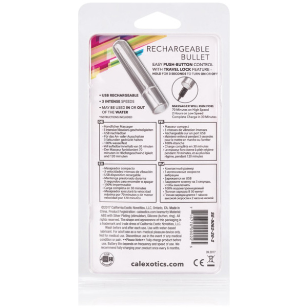 Rechargeable Bullet - Silver - Image 5