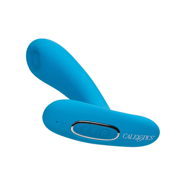 Silicone Pulsing Pleaser w-Remote - Blue - Image 5