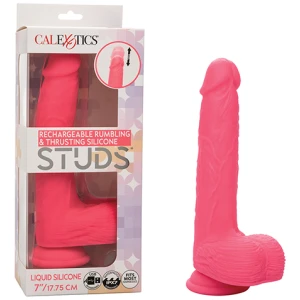 Silicone Studs Rechargeable Rumbling & Thrusting Vibrator