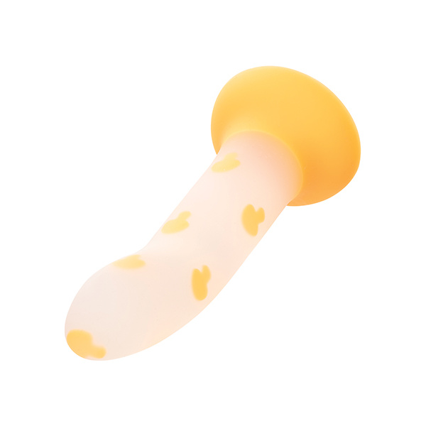 Glow Stick Mushroom Suction Cup Glow-in-the-Dark Dildo - Orange - Image 3