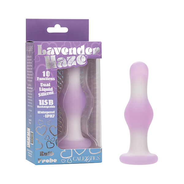 Lavender Haze Bulb Anal Probe - Lavender-White