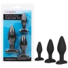 Silicone Anal Exerciser Kit - Black