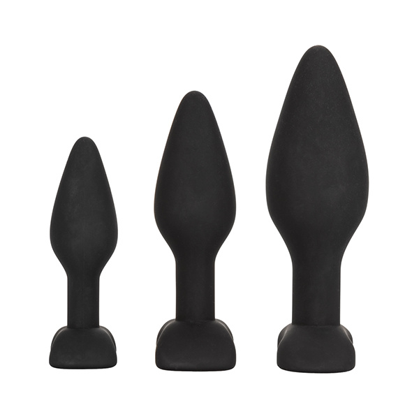 Silicone Anal Exerciser Kit - Black - Image 2