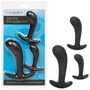 Silicone Anal Training Prostate Kit - Black