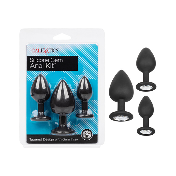 Silicone Gem Anal Kit - Black