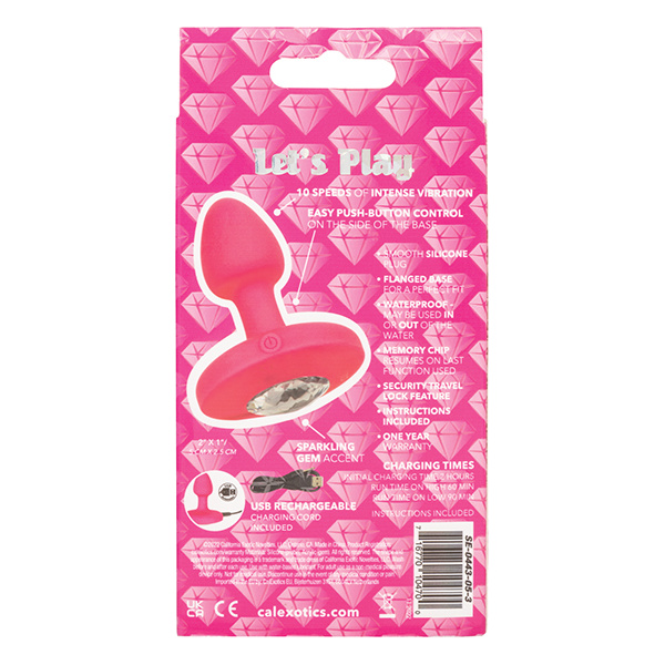 Cheeky Gems Small Rechargeable Vibrating Probe - Pink - Image 2