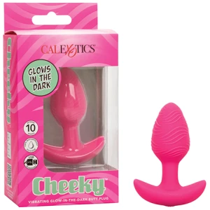 Cheeky Glow in the Dark Vibrating Butt Plug