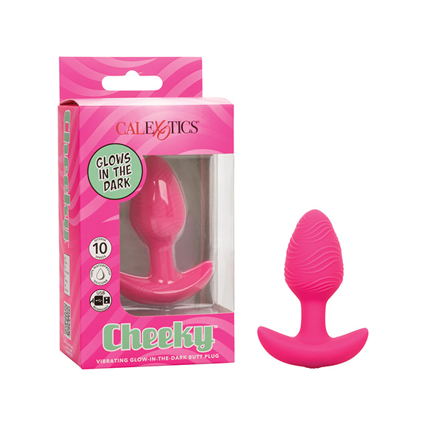 Cheeky Glow in the Dark Vibrating Butt Plug