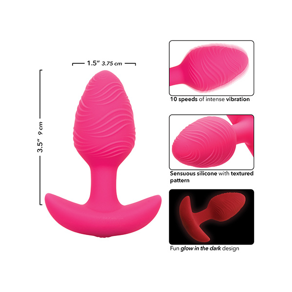 Cheeky Glow in the Dark Vibrating Butt Plug - Image 4