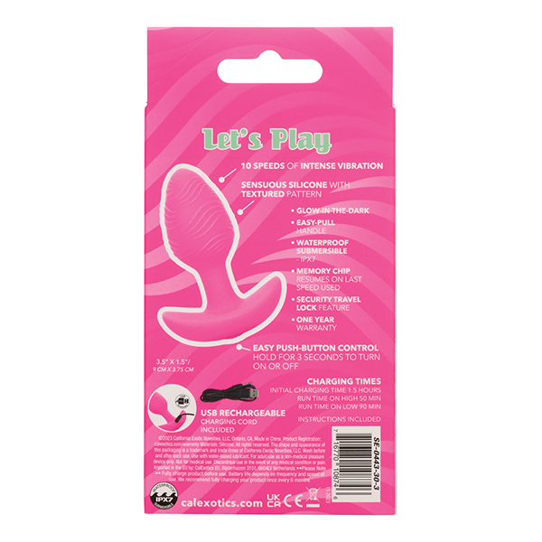 Cheeky Glow in the Dark Vibrating Butt Plug - Image 2
