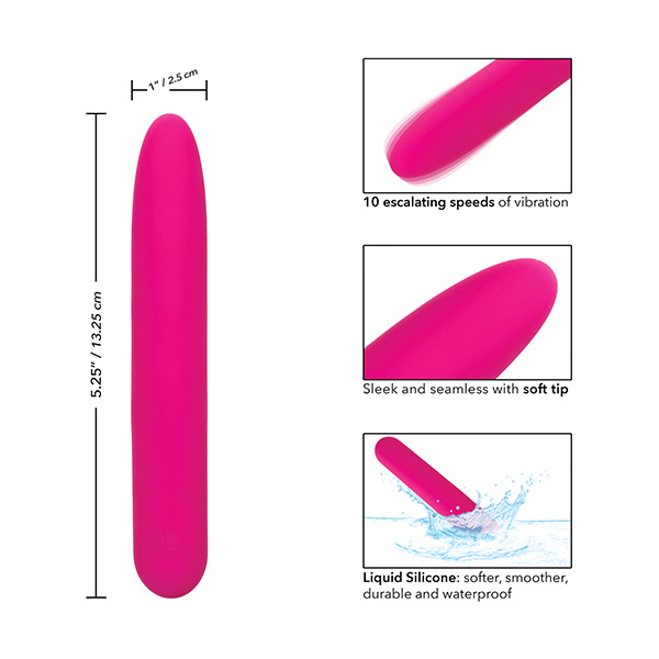 Bliss Liquid Silicone Vibe - Pink - Image 4