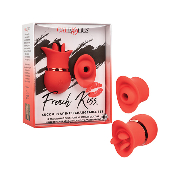 French Kiss Suck & Play Interchangeable Set - Red