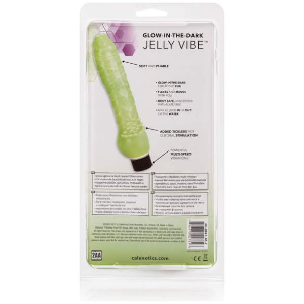 Glow In The Dark 7" Jelly Penis Vibe - Image 3