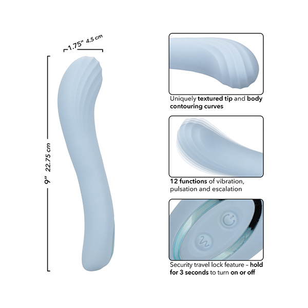 Azure Collection Contoured G Vibrator - Blue - Image 2