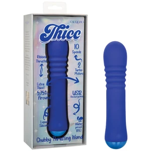 Thicc Chubby Thrusting Wand - Blue