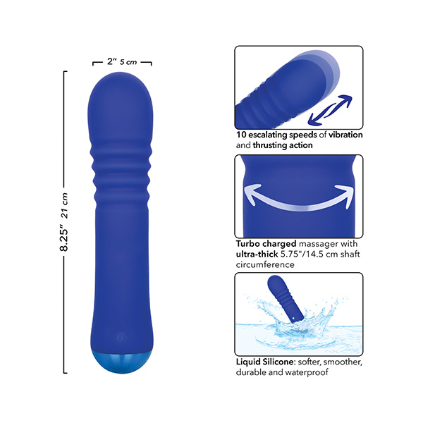 Thicc Chubby Thrusting Wand - Blue - Image 2