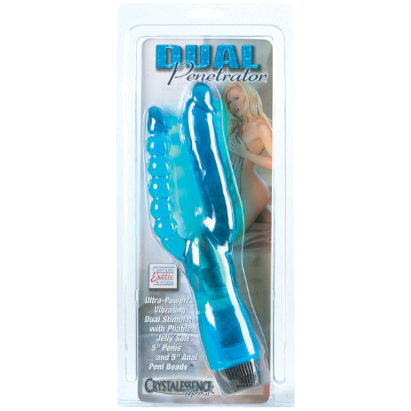 Crystalessence 5" Dual Penetrator - Blue