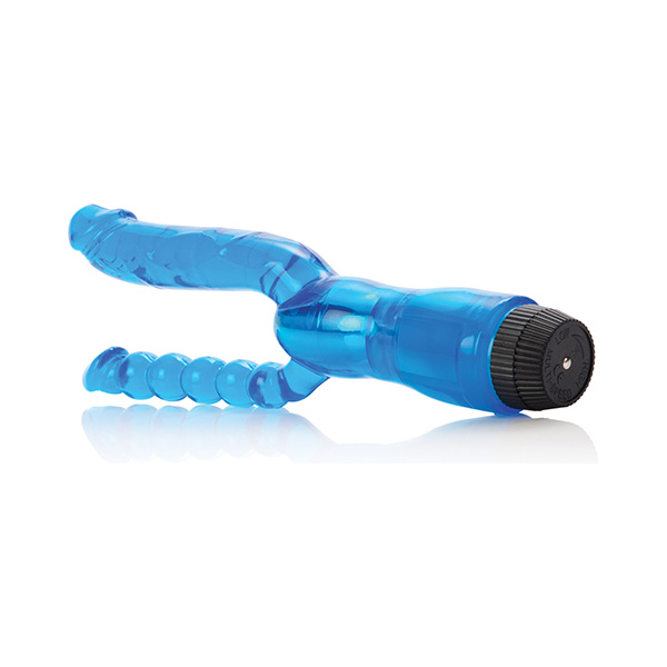 Crystalessence 5" Dual Penetrator - Blue - Image 4