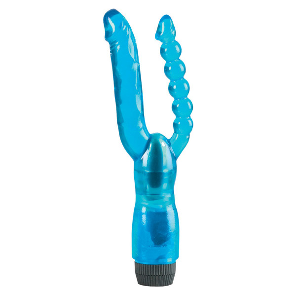 Crystalessence 5" Dual Penetrator - Blue - Image 5