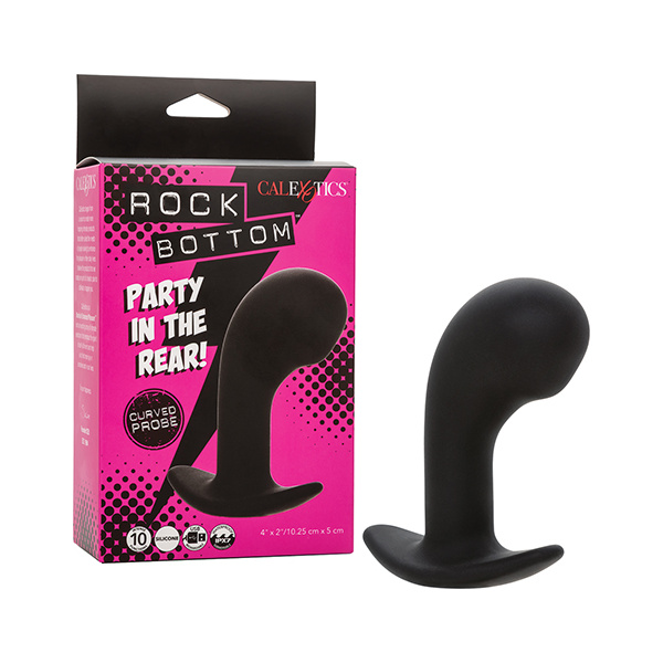 Rock Bottom Curved Prostate Probe - Black