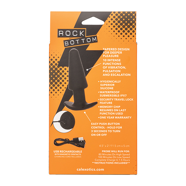 Rock Bottom Tapered Anal Probe - Black - Image 5