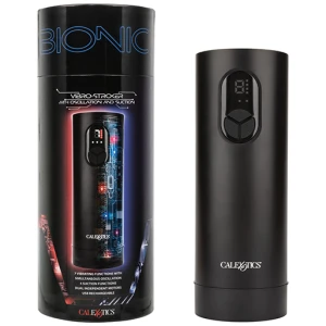 Bionic Vibro Stroker w-Oscillation & Suction - Black