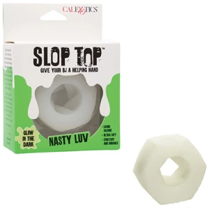 Slop Top Glow in the Dark Nasty Luv Stroker - White