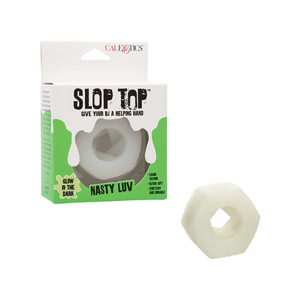 Slop Top Glow in the Dark Nasty Luv Stroker - White