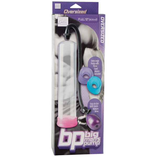 Big Man's Pump 12" w-3 Sized Sleeves - Clear