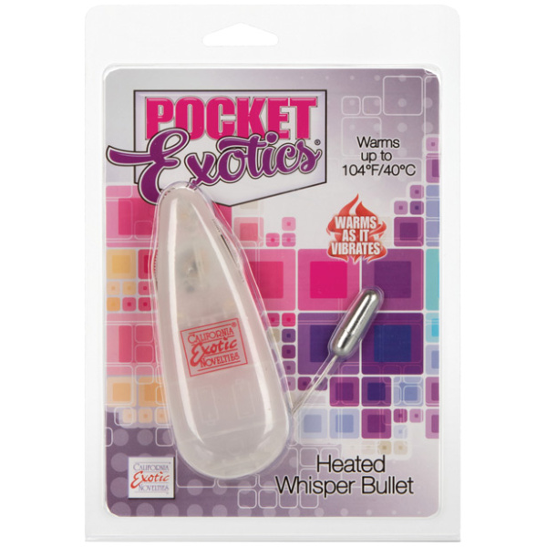 Pocket Exotics Heated Whisper Bullet - Silver