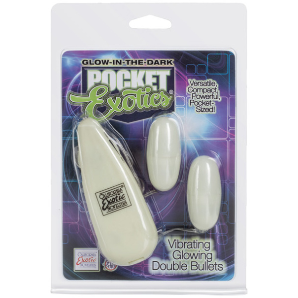 Pocket Exotics Glow In The Dark Double Bullets