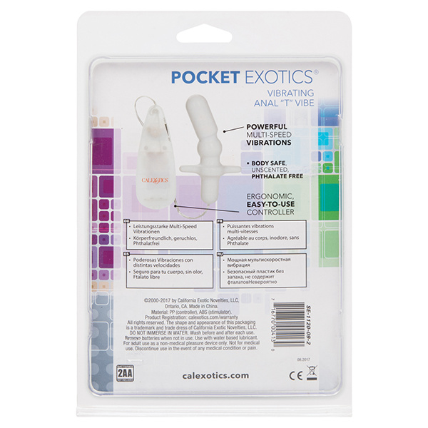 Pocket Exotics Anal T Vibe - Ivory - Image 4