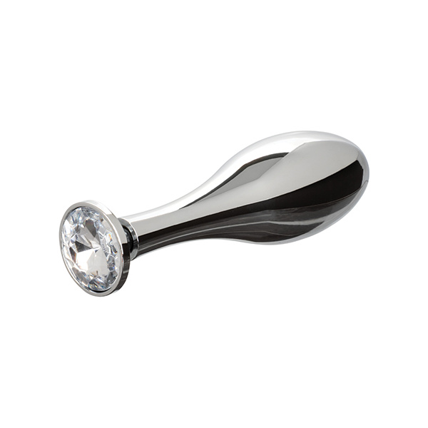 Star Fucker Teardrop Gem Plug w-Silicone Enhancer - Black - Image 2