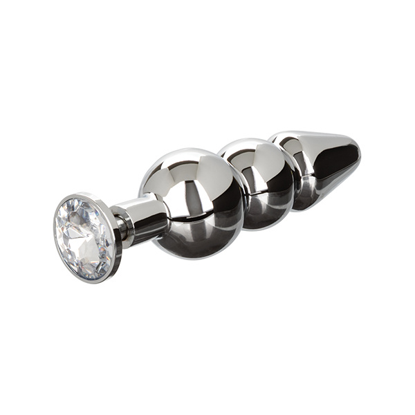 Star Fucker Beaded Gem Plug w-Silicone Enhancer - Black - Image 4