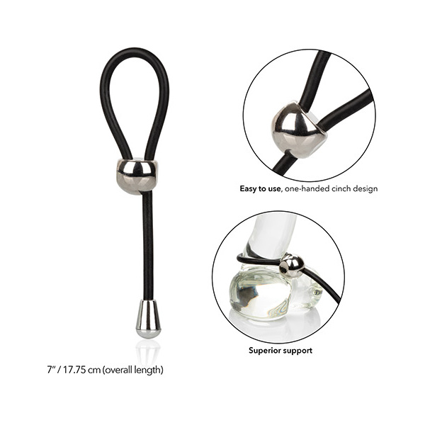 E-Z Cinch Silicone Lasso - Black - Image 3