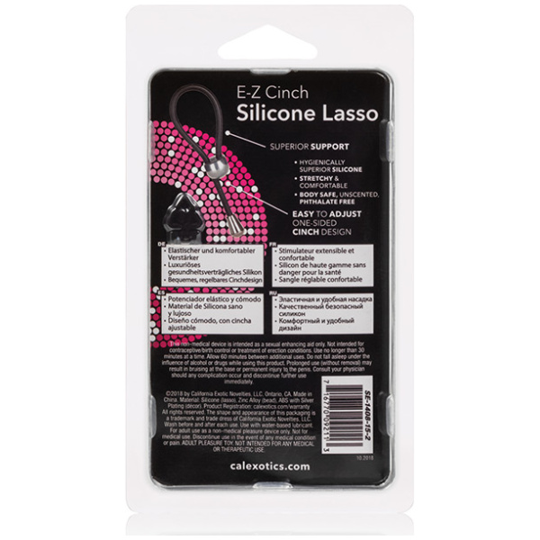 E-Z Cinch Silicone Lasso - Black - Image 5