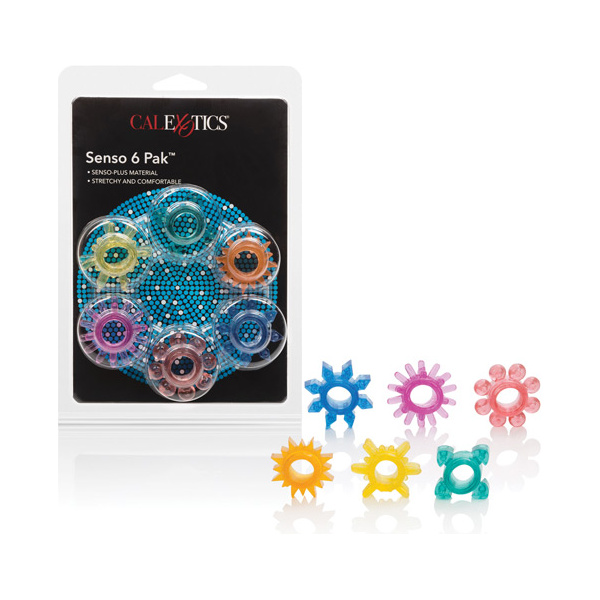 Senso 6 Pack Rings - Assorted Colors