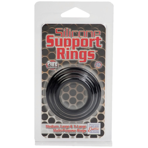 Silicone Support Rings - Black