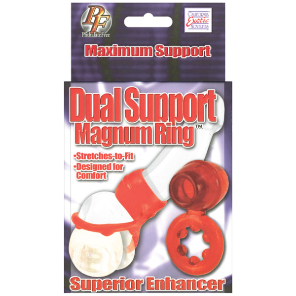 Dual Support Magnum Ring - Red