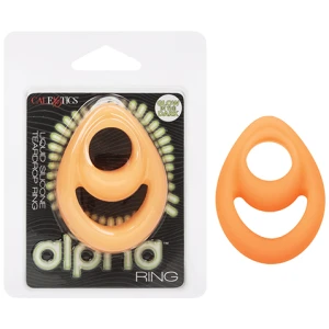 Alpha Liquid Silicone Glow in the Dark Teardrop Cock Ring