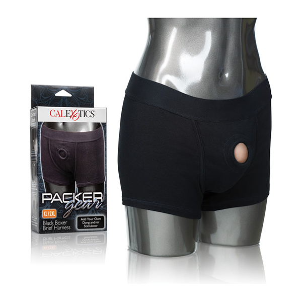 Packer Gear Boxer Brief Harness - Black