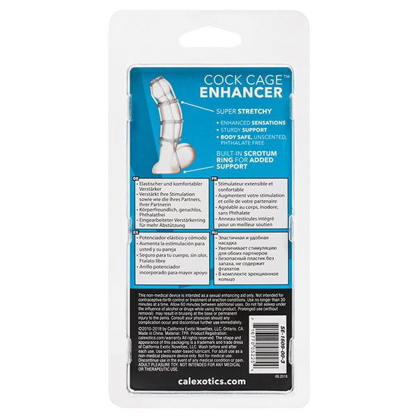 Cock Cage Enhancer - Clear - Image 4