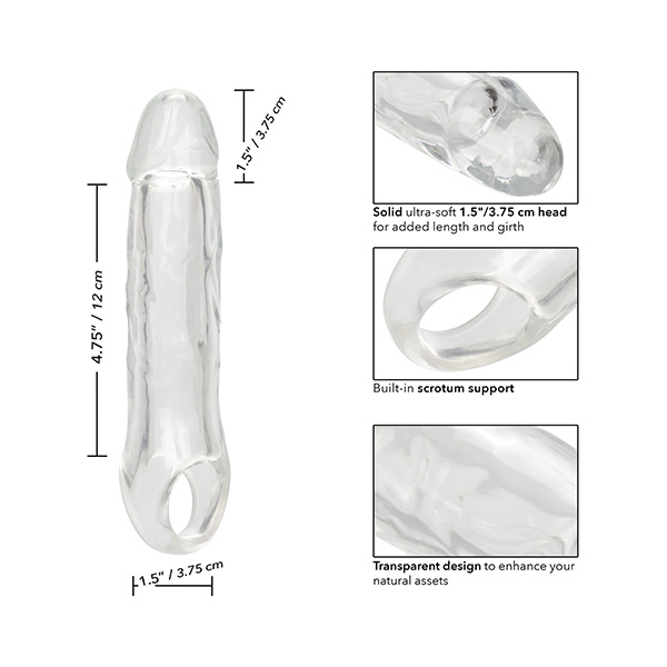 Performance Maxx 6.5" Penis Extension - Clear - Image 3