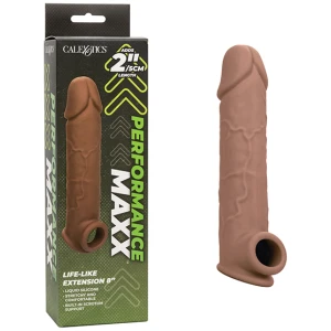 Performance Maxx Life-Like 8" Penis Extension - Brown