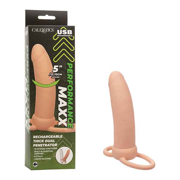 Performance Maxx Rechargeable Thick Dual Penetrator - Ivory