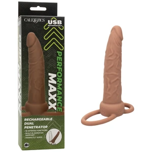 Performance Maxx Rechargeable Dual Penetrator - Brown