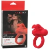 Couple's Enhancer Silicone Rechargeable The Matador Enhancer w-Triple Stimulation - Red